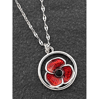 Necklace Framed Poppy